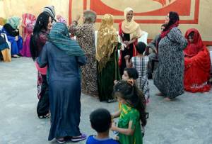 Relatives celebrate the wedding of minors, Iraq
