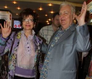 Roxana Babayan with her husband Mikhail Derzhavin