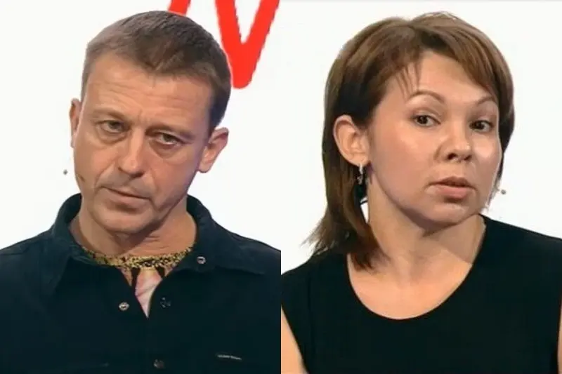 Роман Жилкин и Лилия Абрамова (кадры из шоу «На самом деле»)