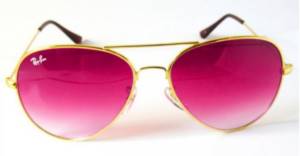 Pink glasses are a prop for a fun table game