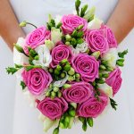 Розовый букет невесты 1