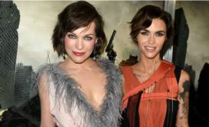 Ruby Rose and Milla Jovovich