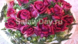 Салат на свадьбу «Цветы для невесты»