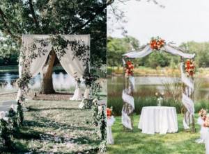 The most beautiful outdoor ceremony 2021: fashion ideas TOP photos