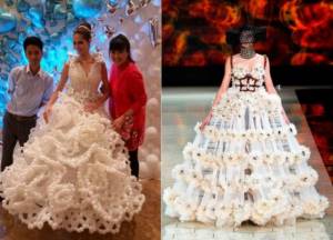 The most ridiculous wedding dresses of 2021 - Top terrible photos