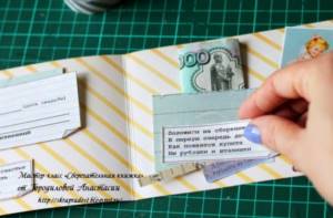 DIY savings book for newlyweds with photo