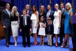 Family photo album of the new US President Donald Trump