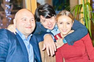 Sergey Govyadin, Valentin Yudashkin and Ksenia Sukhinova