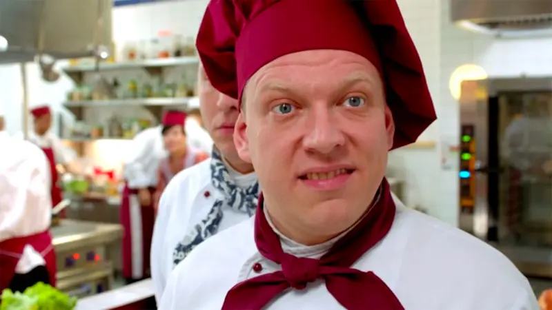 Sergey Lavygin in the TV series “Kitchen”