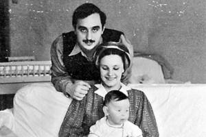 Sergo Beria and Marfa Peshkova with their daughter Nina