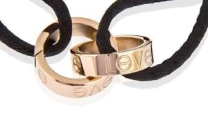 Silk cord with Love ring