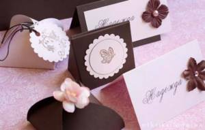 Chocolate and pink wedding colors