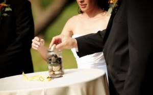 symbolic wedding ceremony - stone ceremony