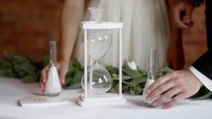 symbolic wedding ceremony - sand ceremony at the wedding