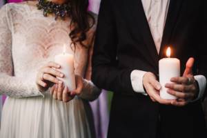 символическая свадебная церемония - семейный очаг