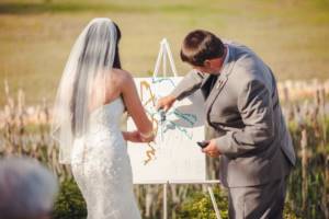symbolic wedding ceremony - joint drawing
