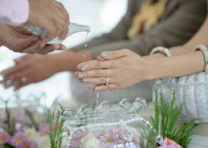 символическая свадебная церемония - водная церемония