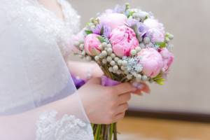 Lilac wedding bouquet