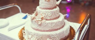 сиреневый свадебный торт 1