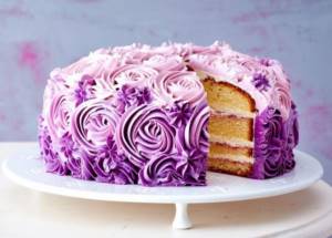 lilac wedding cake 7