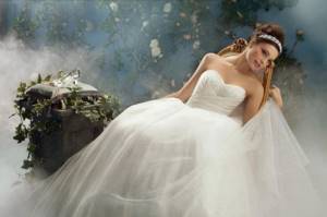 fairytale wedding, image of the bride