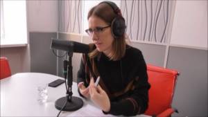 Sobchak Ksenia on the radio