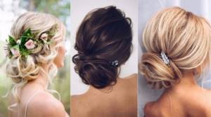 collected hairstyles for wedding photos