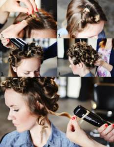 Creating curls with an iron