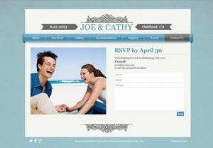 create a wedding website
