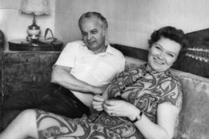 Stanislav Rostotsky and his wife Nina Menshikova
