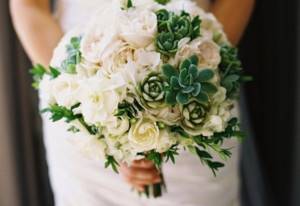 succulents as a wedding flower