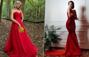 свадьба 2021 образ невесты свадебное платье свадебная мода красное платье