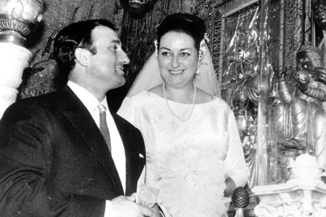 Wedding of Montserrat Caballe and Bernabe Marty