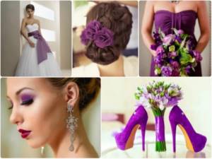 Wedding in lilac color