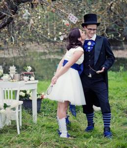 Alice in Wonderland style wedding