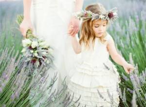 wedding in Provence style, photo shoot in a lavender field