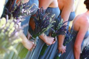 wedding in Provence style, bridesmaids in lilac