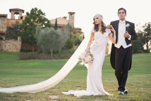 свадьба в стиле Великого Гэтсби, образ жениха и невесты