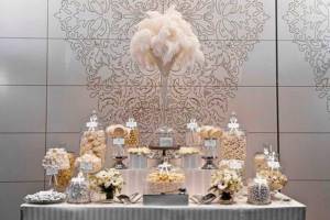 свадьба в стиле Великого Гэтсби, сладкий стол