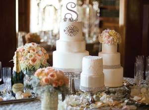 свадьба в стиле Великого Гэтсби, торт и сладкий стол