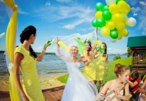 свадьба в желтом цвете – оформление 3