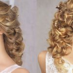 Wedding hairstyle for shoulder length hair