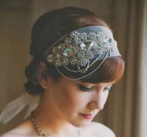 Wedding hairstyle with bangs
