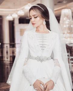 свадебное национальное чеченское платье