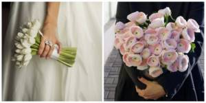 Wedding mono bouquets