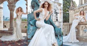 Mermaid wedding dresses with open neckline from Galia Lahav