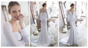 Wedding dresses with a custom neckline from Noya Bridal