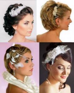 Wedding hairstyles with a bob