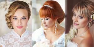 Wedding hairstyles with bangs
