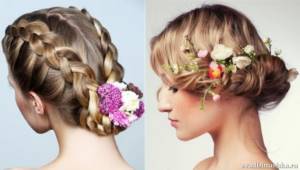 Wedding hairstyles with flowers